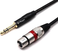 SiYear 6.35TRS 1/4 Inch to XLR Female Interconnect Cable, Quarter inch to XLR 3Pin Balanced Patch Ca