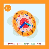 Children's Learning Toy Clock Wooden Clock/ Wooden Clock/ Educational Toy Wooden Clock