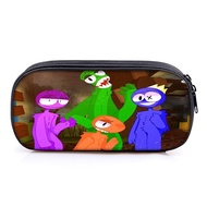 D55 RAINBOW FRIENDS compartment pencil bag primary school students game pencil stationery box