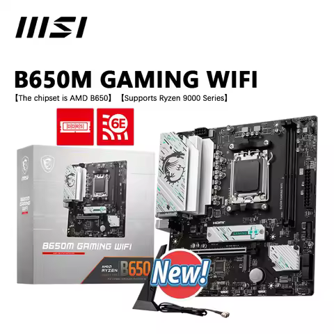 New MSI B650M GAMING WIFI AMD B650 AMD Ryzen ™ 7000 8000 9000 Series Socket AM5 motherboard