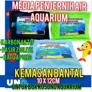 Activated CARBON AQUARIUM WATER CLEARANCE MEDIA FILTER/ZIOLITE FAN/ PILLOW PACKAGING PIPE