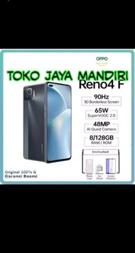 HP Android Smartphone Oppo Reno 4F 4G RAM 8GB ROM 128GB Fullset Garan