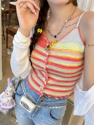 Dopamine Style Hotgirl Knit Top