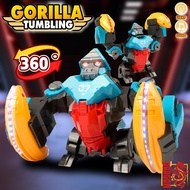 ของเล่น ตัวเต้น กอลิล่า GORILLA TUMBLING ตีลังกาได้ มีเสียง มีไฟ หุ่นยนต์ของเล่น