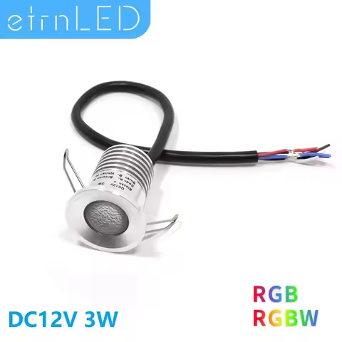 etrnLED RGB Waterproof Sauna Light Temperature Proof Multicolor 12V Mini Spotlight Outdoor Ceiling D