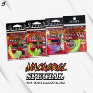 @Senses mackerel special 7x7 wire assist single hook and double fishing hook