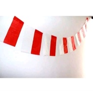 PUTIH MERAH Red AND WHITE PLASTIC FLAG PLASTIC FLAG 100 SHEETS INDONESIA HIYASAN 17 AUGUST NEWS
