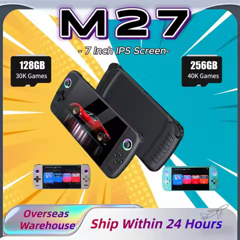 M27 Handheld Game Console Support Linux System Players7 Inch IPS Screen 3D Joystick Retro Video Game