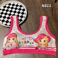 ZZ HOME01 Children's Underwear Girls' Soft And Comfortable Foam Bra 8-16 Years Old Bust 20-34 Inches