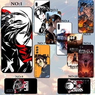 Hot Anime Attack On Titan Samsung A22 A30S A32 A22S A50 A50S 4G 5G Silicone shockproof TPU Straight Side Liquid Phone Case