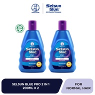 [Bundle of 2 or 3] Selsun Blue Pro 2-in-1 Anti-Dandruff Shampoo 200ml [Deeply Condition Hair/Shampoo