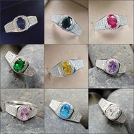 cincin lelaki permata silver 925, cincin perak lelaki, silver 925 men ring