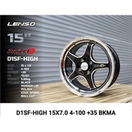 【Harga untuk 1pcs】 Lenso d1sf / d-1ss 15x7 4x100 ET35 16x7 4x100 ET35 Black LP Made in Thailand Spor