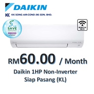 Instalment Siap Pasang Daikin R32 Air Conditioner Inverter with Smart Control