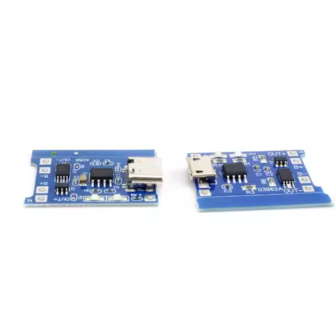 10pcs 5V 1A 18650 Lithium Battery Charging Board TP4056 Lithium Charging Micro USB Type C Charge Mod