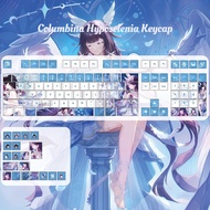 Columbina Hyposelenia Keycaps Cherry Profile 120 Keys PBT Anime Keycaps Wooting Aula F75 Mechanical 