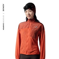 Aonijie Stand-Up Collar Jacket Sports Warm Velvet Breathable Comfortable Windproof Outdoor Running C