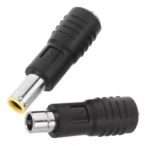 2Pcs Dc7909 to Dc8020 Solar Panel Adapter Dc Barrel Plug Converter for Portable Power Station Rv Bat