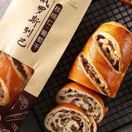 一品世胶（YI PIN SHI JIAO） 俄罗斯风味大列巴坚果夹心学生零食早餐面包400g （核桃仁+葡萄干）大列巴400g*2
