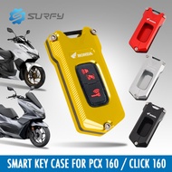 ♞Smart Key Case For Honda Click 160 Pcx 160 CNC Key Cover