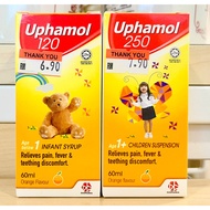 Uphamol 120 Age below 1 INFANT SYRUP / Uphamol 250 Age 1+ CHILDREN SUSPENSION