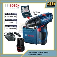 Bosch Cordless Combi Drill Screwdriver GSB 120-LI Professional Cordless Impact Driver Impact Screwdr