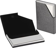 2 Packs Leather Metal Container for Zyn, Nicotine Pouches Case Holders Caffeine Pouches Can, Discree