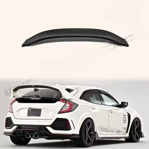 For HONDA Fiber Glass 17 Onwards Civic Type R FK8 VRSAR1 Style Rear Wing Flap (5 Door Hatch) High Qu