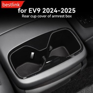 BESTLINK Car Interior Armrest Storage Rear TPE Cup Holder Tray Box Organizer for Kia EV9 2024-2025 A