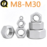 Grade 8 Hot Galvanized Hex Nut (Ready Stock M8M10M12M14M16M18M20M22M24M26M30) Nut Hot Dip Galvanized