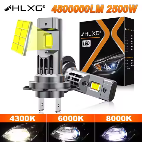 H7 H4 LED Canbus 4800000LM 1:1 Mini Lamp H11 H9 9005 HB3 9006 HB4 Turbo LED Headlight Bulb 2500W 600