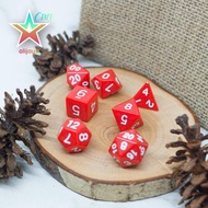 7 Polyhedral Dice - Dice RPG / D&D - Board Game Bits / Components
