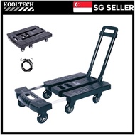 foldable trolley hand truck bearing platform car trolley 6 wheel trollies