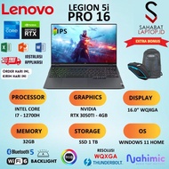 Laptop Gaming Lenovo Legion 5 RTX 3060 RYZEN 5 16GB 1TB SSD RGB 165HZ