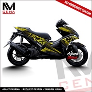Sticker Decal Aerox 155 Decal Sticker Aerox 155 Striping Aerox Full Body Decal Aerox fox