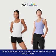 Al0 Y0ga Ribbed Sea Coast Scoop Neck Tank