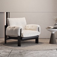 Reception Guest Sofa Chair Retro Thick Homestay Sofa Single Milk Leisure Chair American Iron Art Cof
