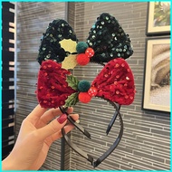 BY2 Christmas Headband Hairpin Bow Snowflake Children Performance Fashion Party Holiday Accessories