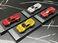 Hone Model 1: 64 Ferrari Horse Leap 288 GTO Red Open Cover Simulation Alloy Car Model