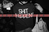 Guns n   Roses sh*t happens bad things happen customized female t shirt short sleeve men s t shirt c