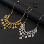 TRENDYZONE Coin Necklace, Bohemian Style Vintage Tassel Necklace, High Quality Versatile Bohemian Ne