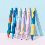 Pensil Pembetulan Pegangan 2.0mm Kanak-Kanak – Pensil Dolphin + 8 Isi Semula, 2B Tebal Tidak Mudah P