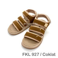 Kenip Sandals Rullief FKL 927Wanita, Brown, 3cm High
