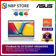 Asus VivoBook Go 15 E1504F-ABQ469WS 15.6'' FHD Laptop Cool Silver ( Ryzen 5 7520U, 16GB, 512GB SSD, 