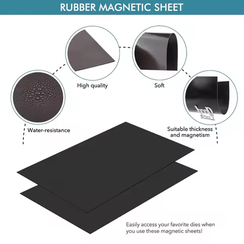 297×210mm A4 10 PCS 8.3×11.7 Inch Single-Sided Versatile Magnetic Storage Sheets & Pockets - Easy Or