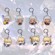 GANTUNGAN Honkai Star Rail HSR X FGO ALL part 01 Keychain -Archer - saber- Ganci - Key Chain - Anime
