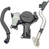 Engine Crankcase Vent Valve Oil Separator Breather Hose Tube Kit Fit for Audi 2.0T 1.8T Q5 A6 A5 A4/