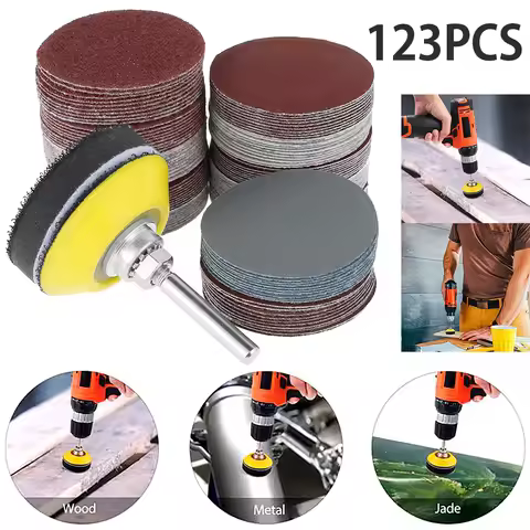 120Pcs 50mm Sandpaper Assortment 60-3000 Grit Sanding Disc Pad Set 2Inch For Drill Grinder Rotary To