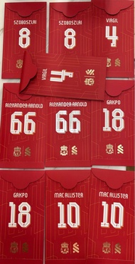 渣打利物浦利是封 紅包 一套10個