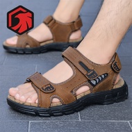 Leather Men Sandals Casual Leather Sandals For Men Beach Male Sandals